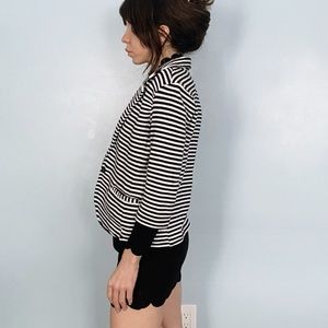 Levi’s 2010s soft sweatshirt feel striped blazer